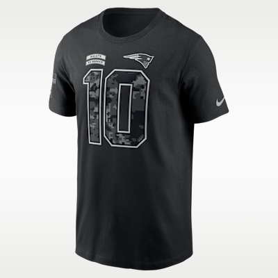 Drake Maye New England Patriots Salute to Service Men's Nike NFL T
